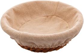 Cesta Para Pão Fruta Pequenique Redonda Com Forro Mesa Café