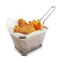 Cesta Para Servir Porções Frituras em Aço Inox UnyHome Cesta Para Servir Porções Frituras em Aço Inox UnyHome