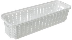 Cesta pequena retangular Plasútil branca 920ml Cesta pequena retangular Plasútil branca 920ml