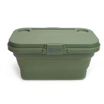 Cesta Picnic Dobrável com Mesa em Silicone Verde - NTK Cesta Picnic Dobrável com Mesa em Silicone Verde - NTK