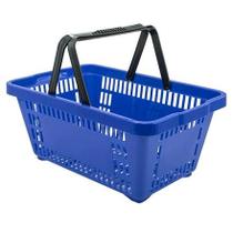 Cesta Plástica Para Mercados 16L Dellaplast D-100 Azul Cesta Plástica Para Mercados 16L Dellaplast D-100 Azul