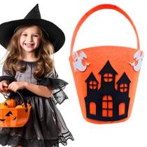 Cesta Porta Doces Bolsa Halloween Infantil EVA Fantasia