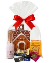 Cesta Premium Especial de Natal Panettone Espumante Bombons