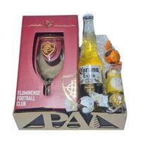 Cesta Presente Fluminense Pai Torcedor com Taça e Cerveja Cesta Presente Fluminense Pai Torcedor com Taça e Cerveja