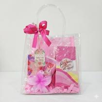 Cesta Presente Mães Com 02 Sabonetes natura 01 Creme Hidratante P/ mãos 01 Piranha de Cabelo 76