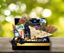 Cesta Presente Rústica Queijos & Vinhos Um Toque Gourmet Inesquecível