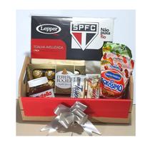Cesta Presente Times De Futebol Chocolates Toalha Lepper