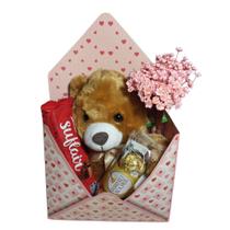 Cesta Presente Urso de Pelúcia Chocolates Flores Cesta Presente Urso de Pelúcia Chocolates Flores