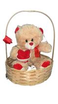 Cesta presenteavel + urso + flor Cesta presenteavel + urso + flor