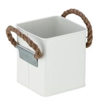 Cesta Quadrada Carrosserie com Alça em Sisal