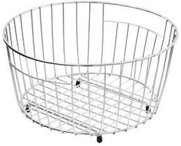 Cesta Redonda Em Arame Cromado 94528001 Tramontina Cesta Redonda Em Arame Cromado 94528001 Tramontina