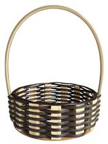 Cesta Redonda Sintética 20cm Decoração Festa Piquenique