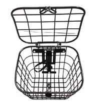 Cesta Reforçada De Aço Com Tampa E Serve Até Para Bike Com Suspensão Dianteira Cesta Reforçada De Aço Com Tampa E Serve Até Para Bike Com Suspensão Dianteira