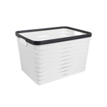 Cesta retangular Boxer plástico 28x38,5x26,5cm branca -Dynasty Cesta retangular Boxer plástico 28x38,5x26,5cm branca -Dynasty