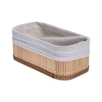 Cesta retangular Break Bambu Tecido Poliester 10x19 -Dynasty