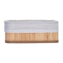 Cesta retangular Break Bambu Tecido Poliester 15x24 -Dynasty