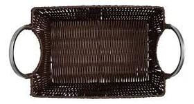 Cesta Retangular Com Alça Oval Africa 37 cm - Mimo Style