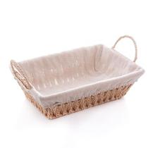 Cesta Retangular de Papel com Forro em Tecido com Alça 29cm x 19cm x 12cm - Wolff Cesta Retangular de Papel com Forro em Tecido com Alça 29cm x 19cm x 12cm - Wolff