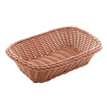 Cesta Retangular De Rattan Plástico 24Cm X 17Cm X 7Cm - Lyor