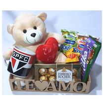 Cesta São Paulo Presente Dia Dos Namorados Com Urso Caneca