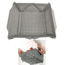 Cesta Secar Frutas Verduras Vegetais Dobravel Porta Objetos Organizador Cozinha Armario Estante Fruteira Mesa Sala Decoraçao Lava Drenagem Cesta Secar Frutas Verduras Vegetais Dobravel Porta Objetos Organizador Cozinha Armario Estante Fruteira Mesa Sala Decoraçao Lava Drenagem
