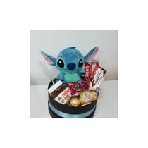 Cesta stitch/presentes/chocolates/nutella/dia dos namorados/crianças/pascoa
