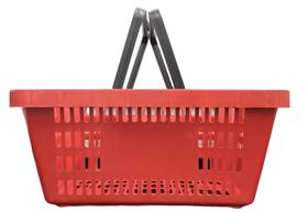 Cesta Supermercado Hortifruti Reforçada 13L 10Un Vermelhas