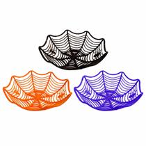 Cesta Teia de Aranha Halloween Cores Variadas