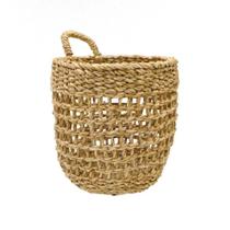 Cesta Trançada de Pendurar Fibra