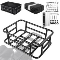 Cesta Traseira para Bicicleta Dirza Reforçada com Capa Impermeável
