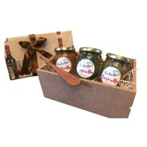 Cesta Trio Antipasto - Kit Presente Antepastos Italianos