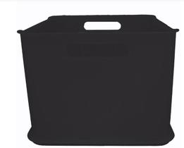 Cesta ultra de 27,53L plástico preto Fit Brinox