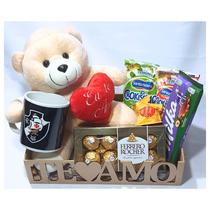 Cesta Vasco Presente Dia Dos Namorados Com Urso Caneca Cesta Vasco Presente Dia Dos Namorados Com Urso Caneca