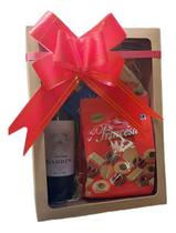 Cesta Vinho Fino, Chocolate, Biscoitos E Snacks Importados