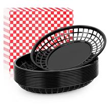 Cestas de alimentos EUSOAR Extra Large 12 unidades com papel vegetal Cestas de alimentos EUSOAR Extra Large 12 unidades com papel vegetal