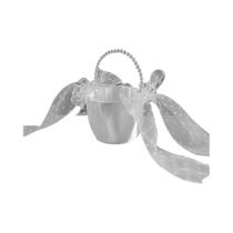 Cestas De Flores Modernas Decoradas Com Pérolas E Laços Para Buquês De Damas De Honra