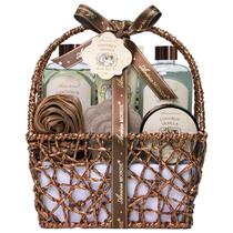 Cestas de presentes de spa ArioseMonde Coconut Vanilla Bath Set para mulheres
