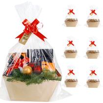 Cestas de presentes KEVTVEK Cestas maiores para presentes vazias, pacote com 6 Cestas de presentes KEVTVEK Cestas maiores para presentes vazias, pacote com 6