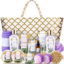 Cestas de presentes Spa Luxetique, 15 unidades, kit de spa doméstico, lavanda, feminino Cestas de presentes Spa Luxetique, 15 unidades, kit de spa doméstico, lavanda, feminino