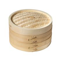 Cestas de vapor de bambu Joyce Chen 2 camadas de 25 cm Cestas de vapor de bambu Joyce Chen 2 camadas de 25 cm