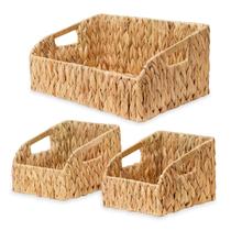 Cestas de vime Stylave para organizar o Water Hyacinth, pacote com 3