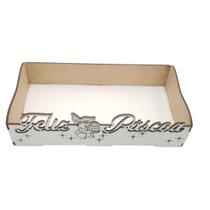 Cestinha bandeja de páscoa MDF 20 x 10 x 6 Cestinha bandeja de páscoa MDF 20 x 10 x 6