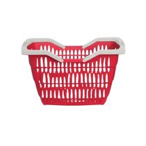 Cestinha Cesta Plástica Supermercado Alça 12 Litros Multiuso Empilhável Com Alça