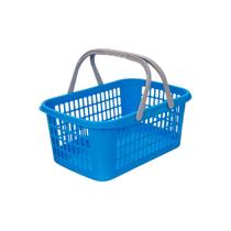 Cestinha Cesta Plástica Supermercado Alça 9 Litros Multiuso Empilhável Com Alça