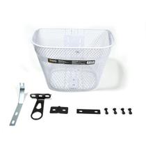 Cestinha De Arame Branca Para Bicicleta Aro 16 - WG Sports Cestinha De Arame Branca Para Bicicleta Aro 16 - WG Sports