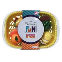 Cestinha de Frutas - Creative Fun - Frutinha Com tiras autocolantes - Cesta Amarela MULTIKIDS Cestinha de Frutas - Creative Fun - Frutinha Com tiras autocolantes - Cesta Amarela MULTIKIDS
