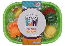 Cestinha de Frutas - Creative Fun - Frutinha Com tiras autocolantes - Cesta Verde MULTIKIDS