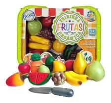 Cestinha de Frutas Para Fazer Feirinha Brinquedo Colorido