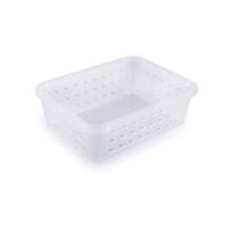 Cestinha de Plástico Retangular Organizadora Incolor 6x19x14- Plasutil