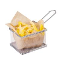 Cestinha Inox Fritas Fritura Servir Petiscos Bar Restaurante Cestinha Inox Fritas Fritura Servir Petiscos Bar Restaurante